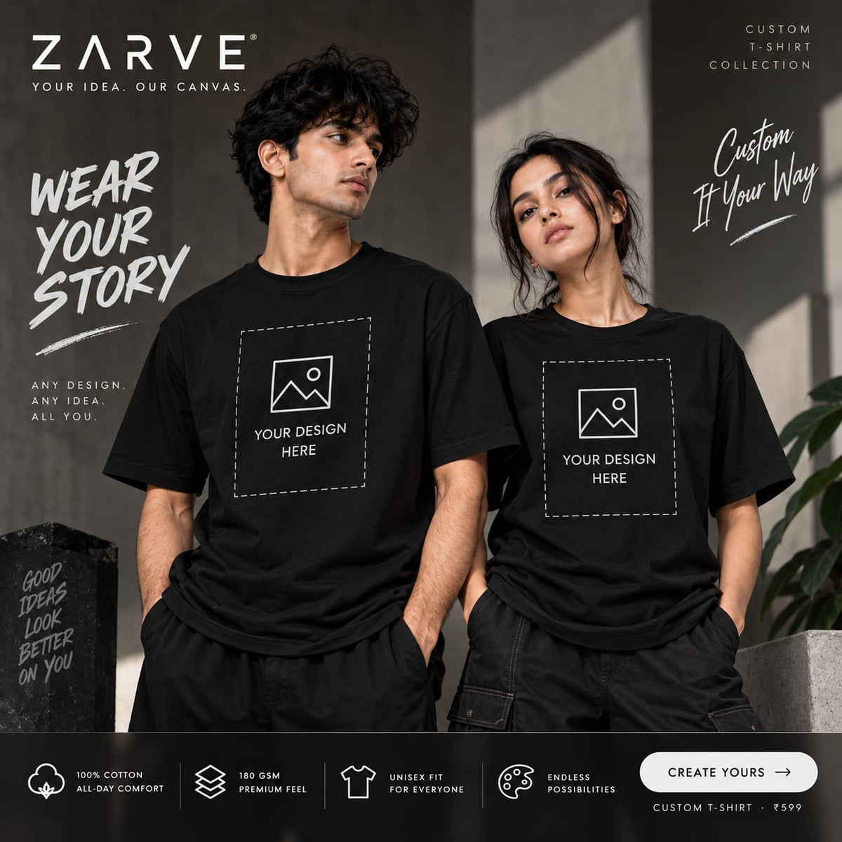 ZARVE Custom T-Shirt