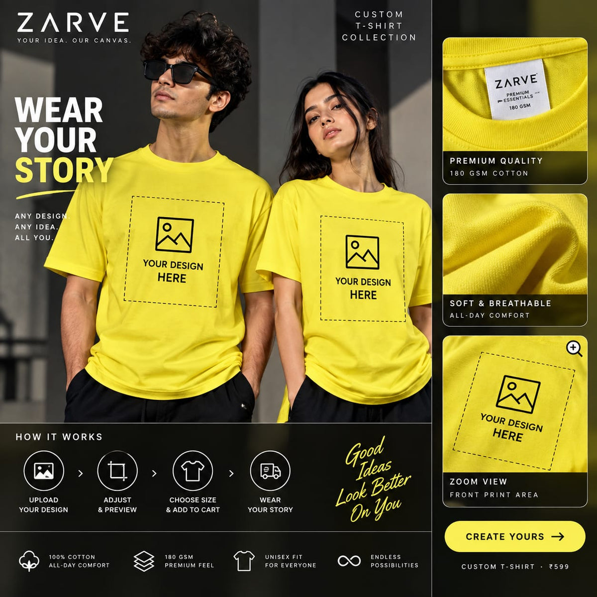 ZARVE Custom T-Shirt