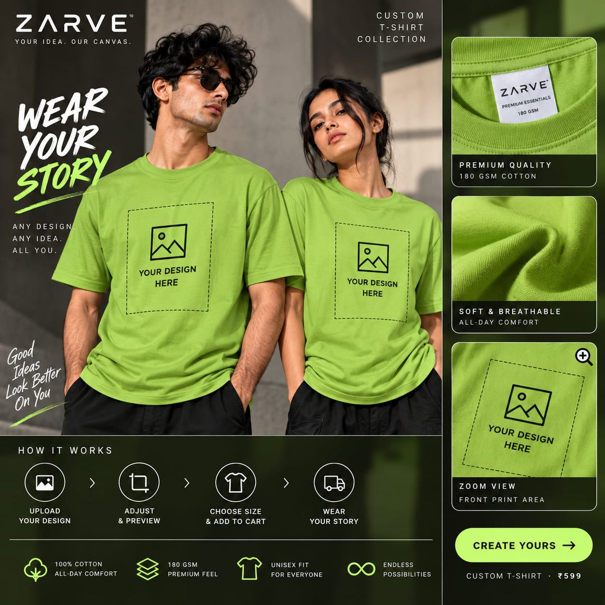 ZARVE Custom T-Shirt