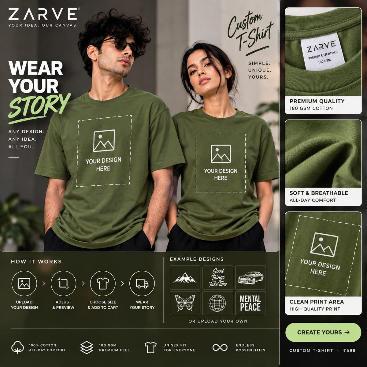 ZARVE Custom T-Shirt
